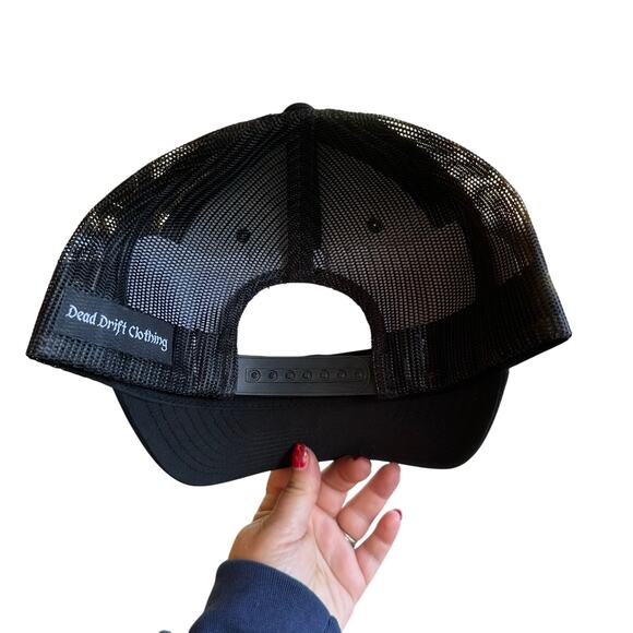 American Flag Patriotic Snap Back Hat Flat Bill Yupoong 5 Trucker Mesh Cap Dad - Picture 2 of 5